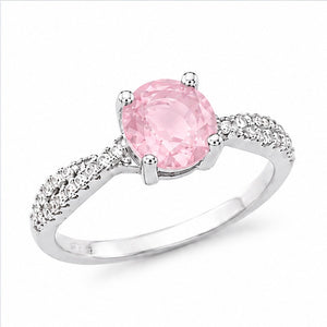 Rose Quartz Aurora Bloom Ring