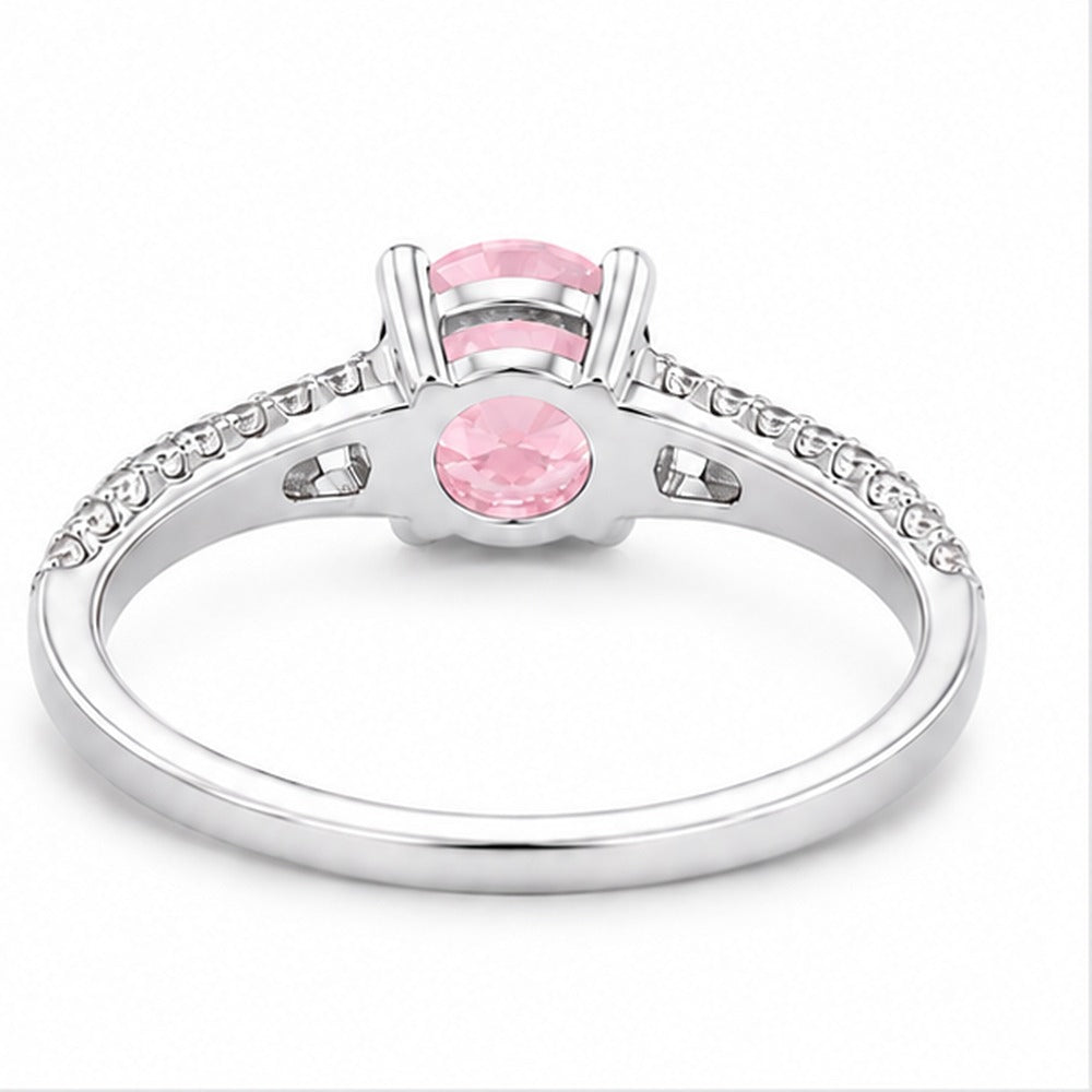 Rose Quartz Aurora Bloom Ring