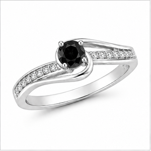 Black Onyx Flow Ring