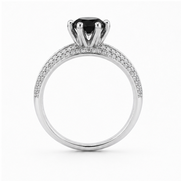 Black Onyx Eternal Crown Ring