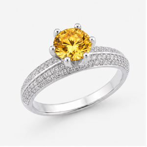 Citrine Eternal Crown Ring