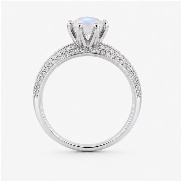 Moonstone Eternal Crown Ring