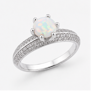 Opal Eternal Crown Ring