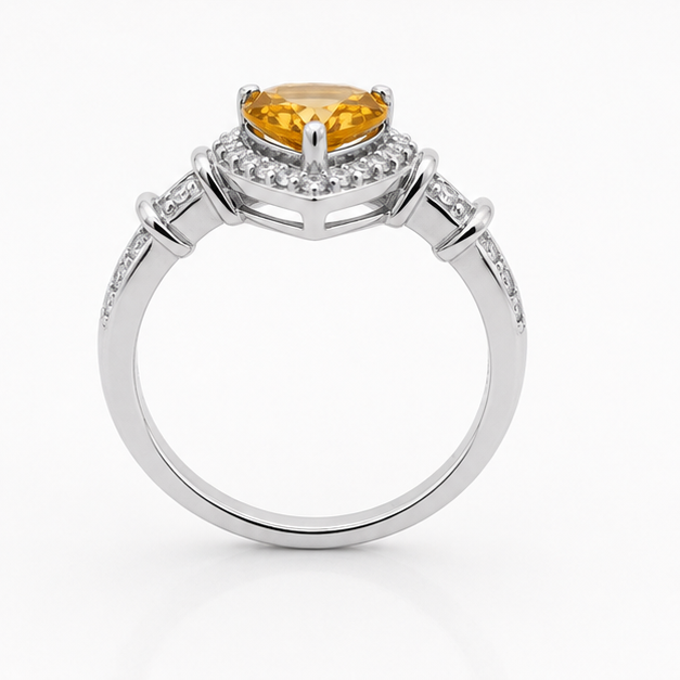 Citrine Luna Empress Ring
