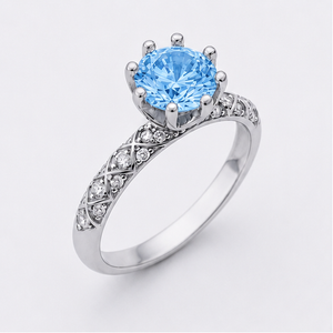 Blue Topaz Sky Aurora Legacy Ring