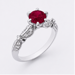 Blue Topaz Sky Eden Blossom Ring