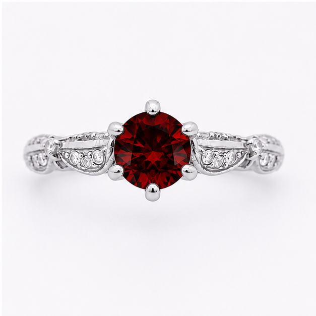 Ruby Eden Blossom Ring
