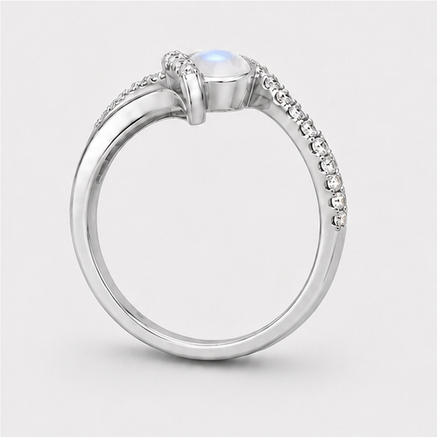 Moonstone Nova Radiance Ring