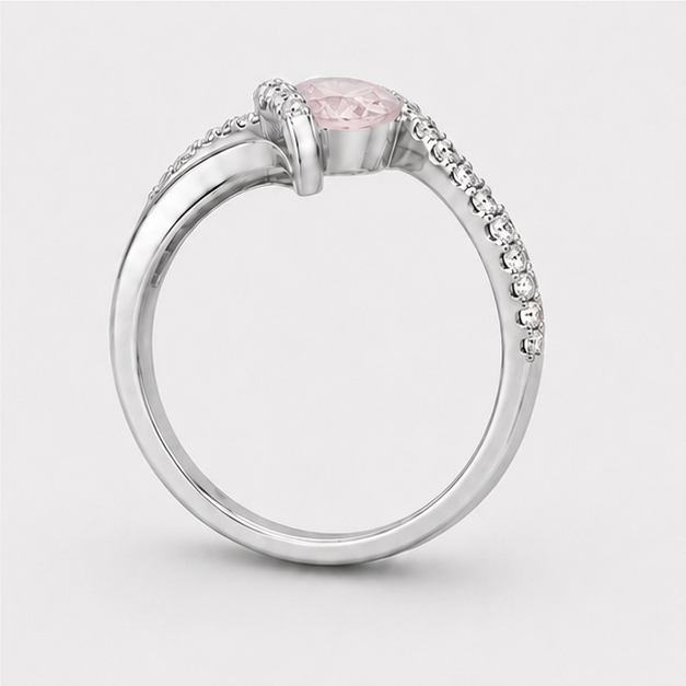 Rose Quartz Nova Radiance Ring