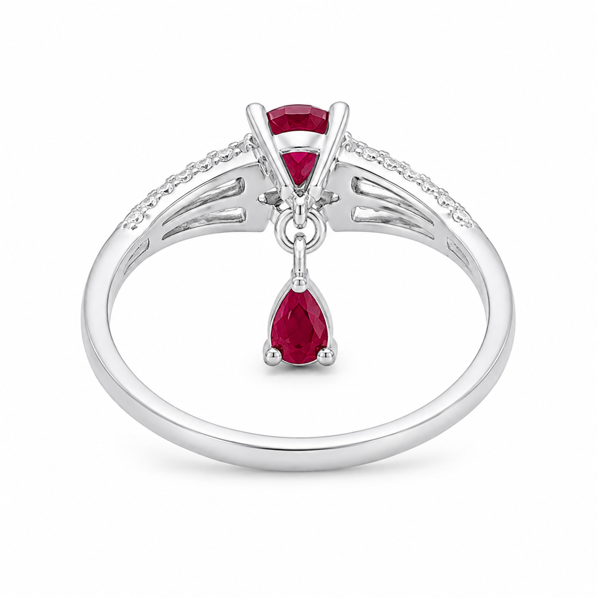 Ruby Celestial Drop Ring