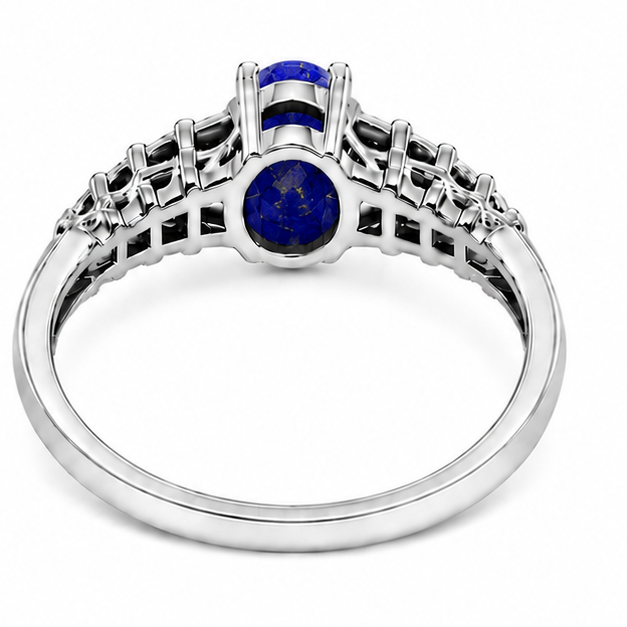 Lapis Aurora Rose Ring
