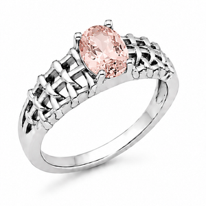 Morganite Aurora Rose Ring