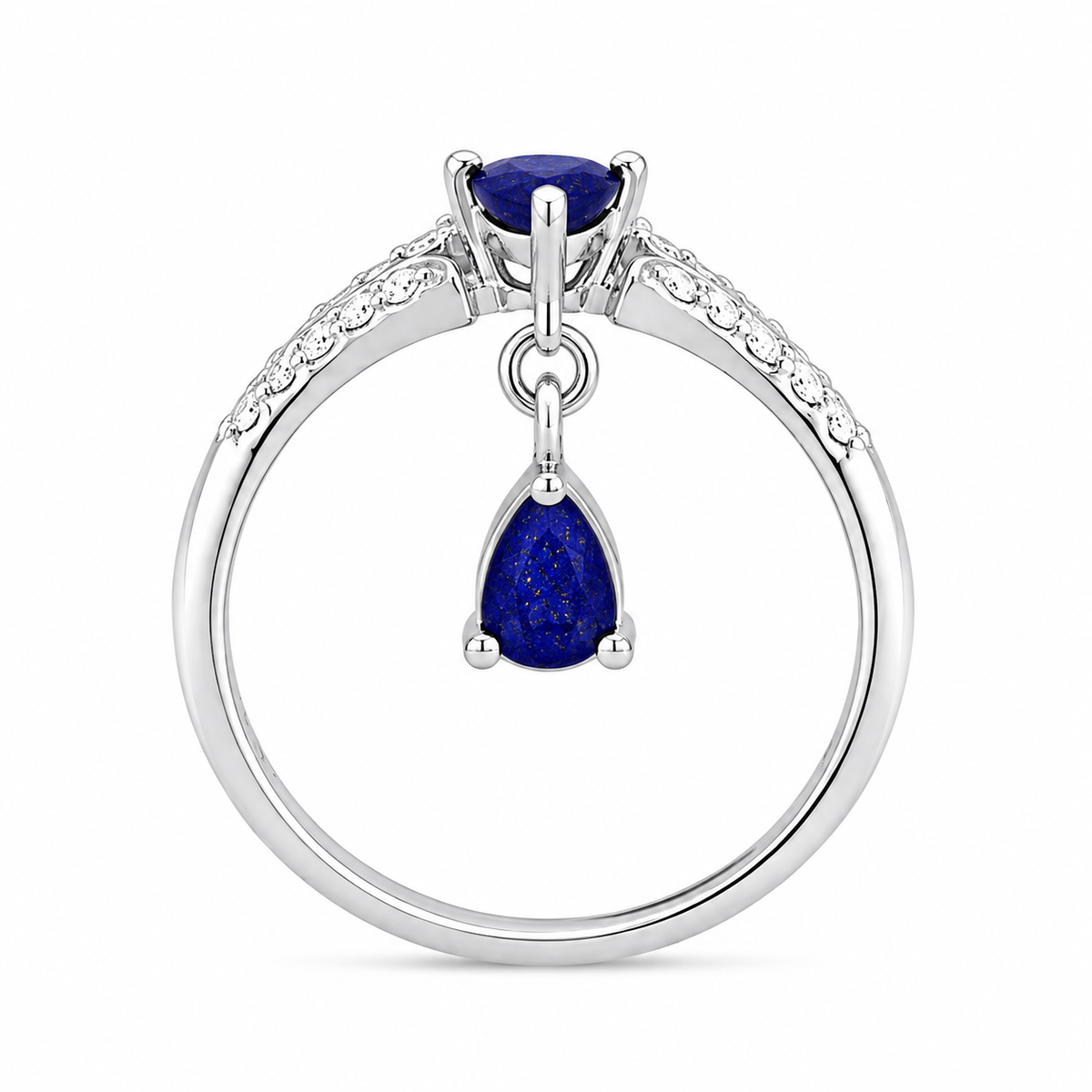 Lapis Celestial Drop Ring