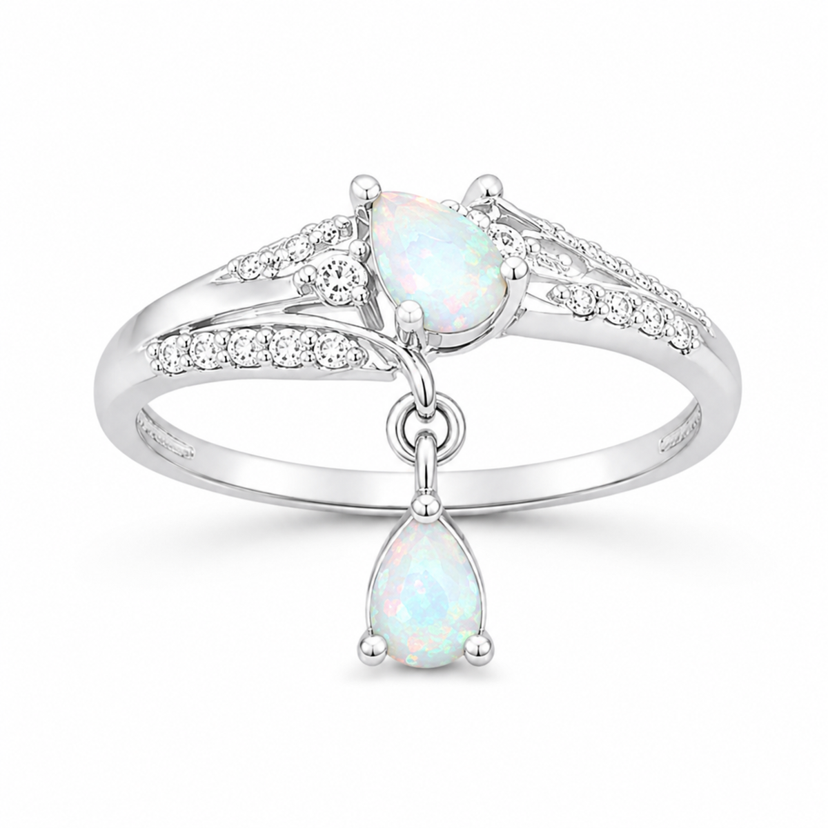 Opal Celestial Drop Ring