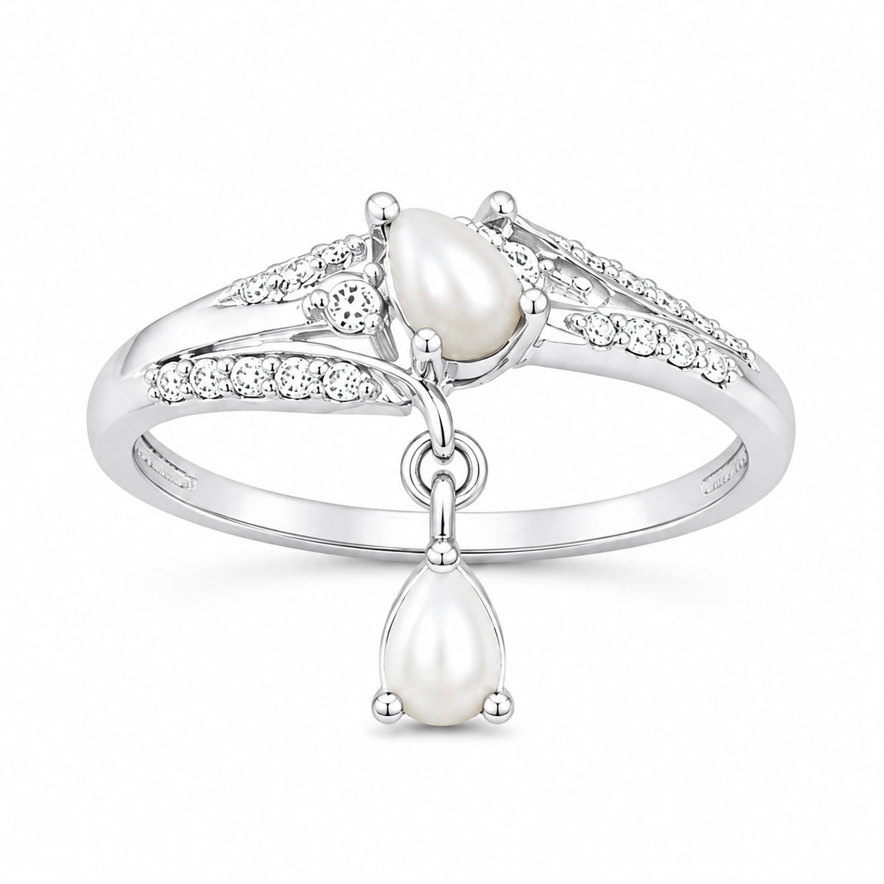 Pearl Celestial Drop Ring