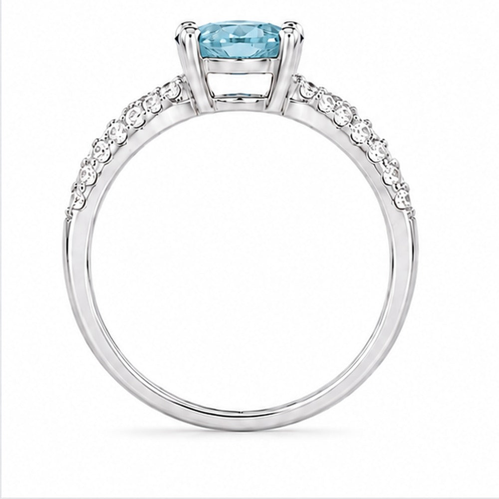 Aquamarine Aurora Bloom Ring