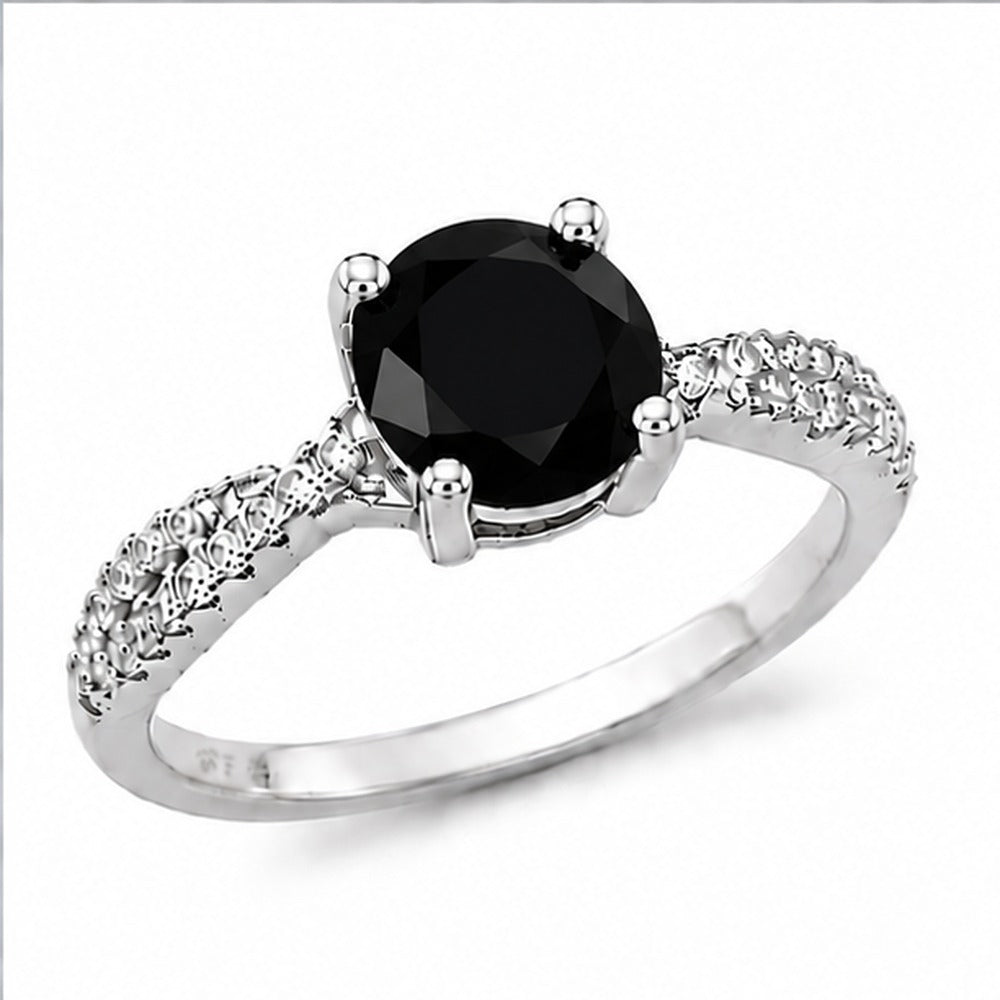 Black Onyx Aurora Bloom Ring