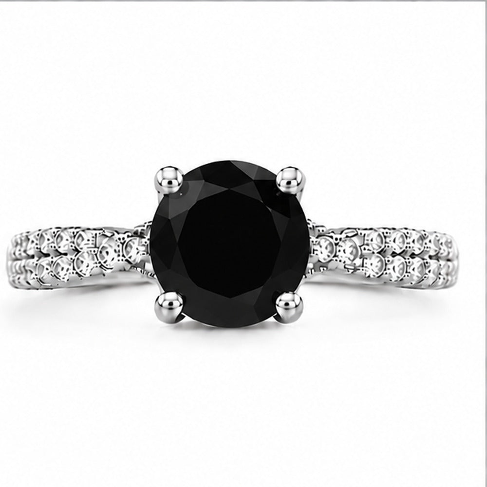 Black Onyx Aurora Bloom Ring