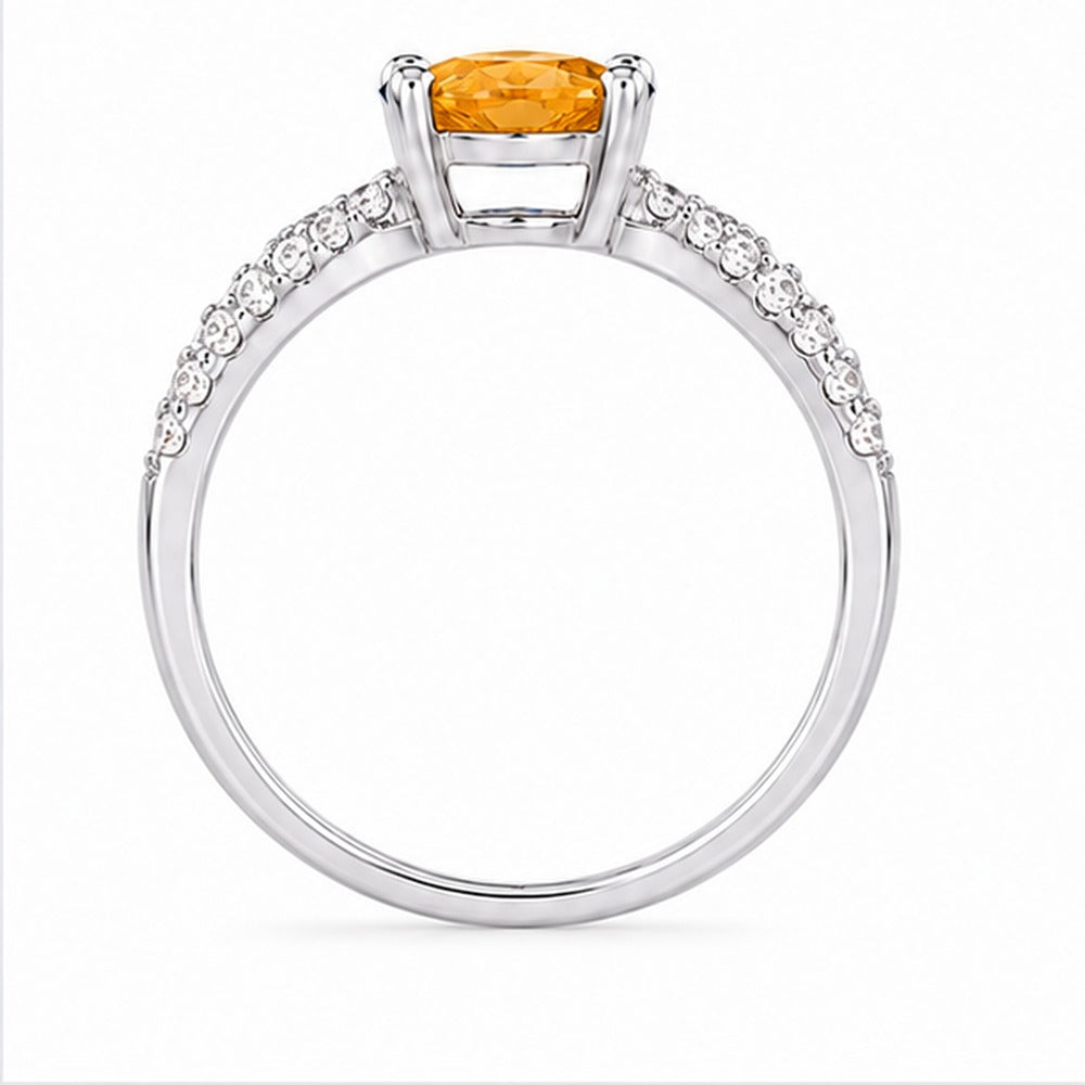 Citrine Aurora Bloom Ring