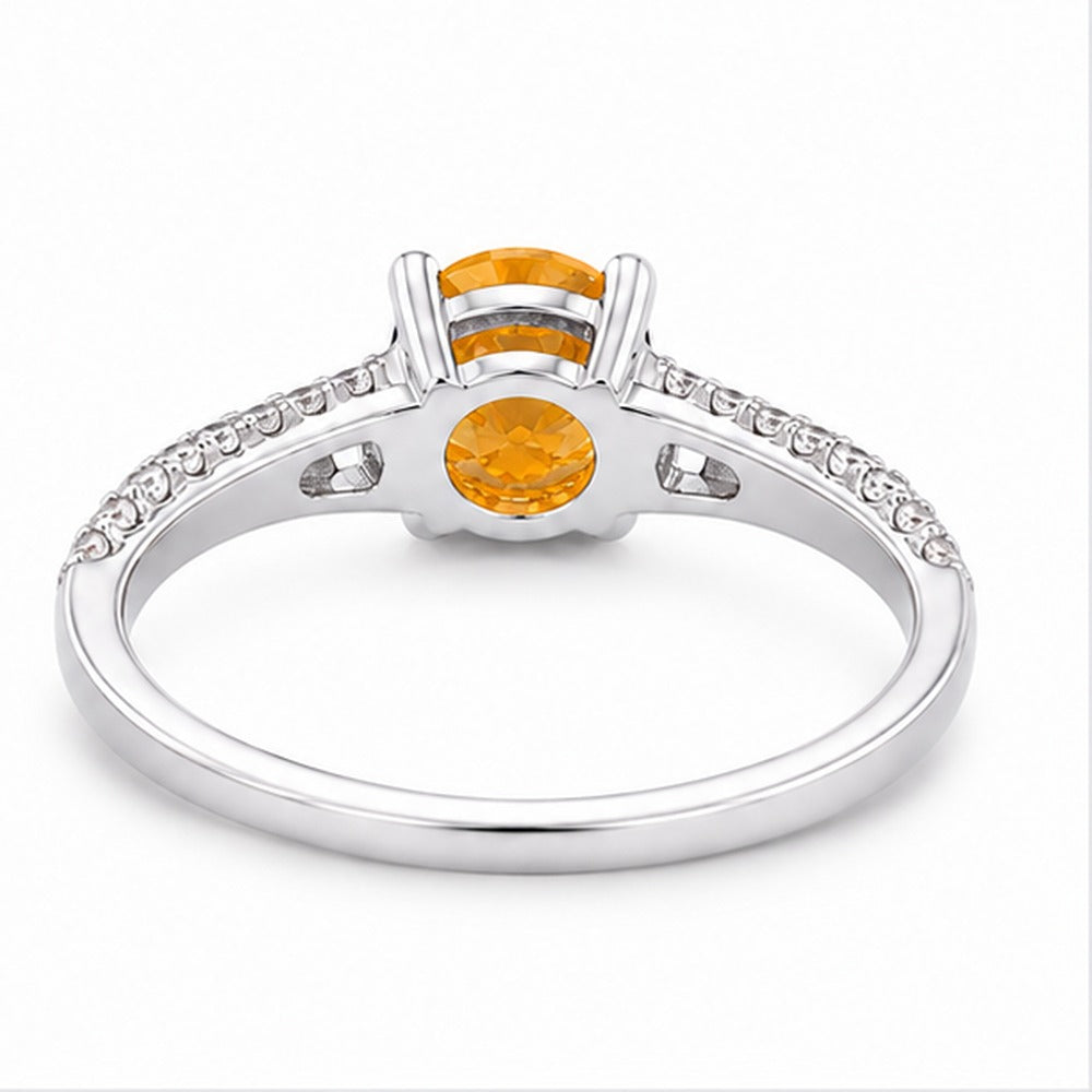 Citrine Aurora Bloom Ring