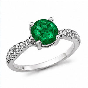 Emerald Aurora Bloom Ring