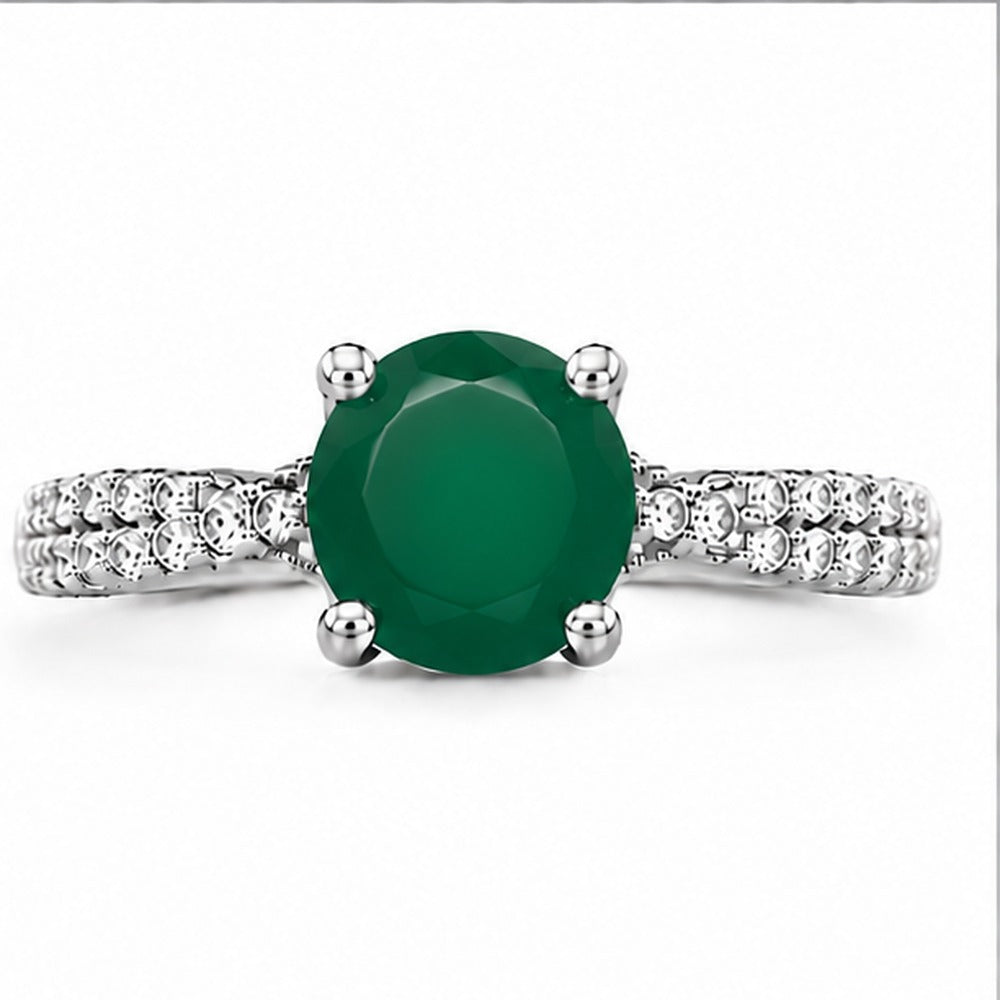 Green Onyx Aurora Bloom Ring