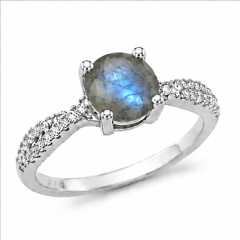 Labradorite Aurora Bloom Ring