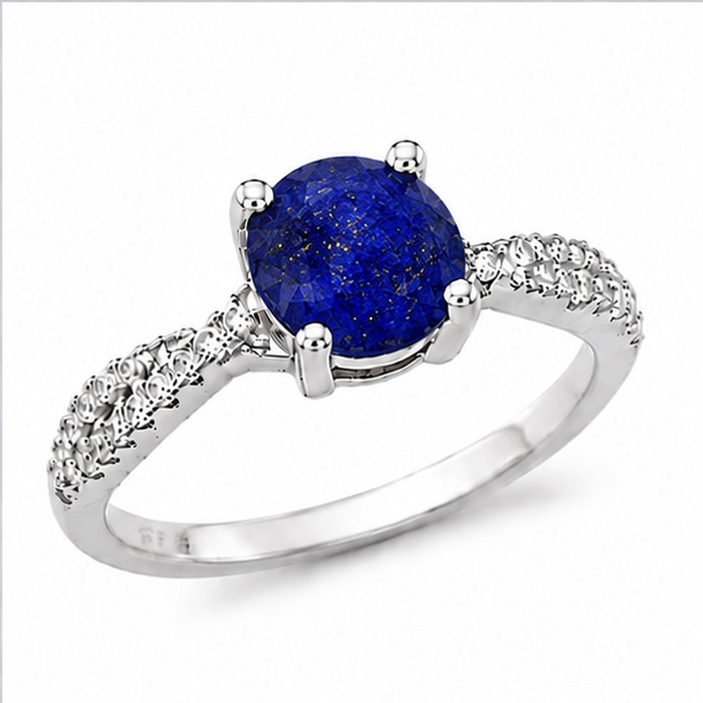 Lapis Aurora Bloom Ring