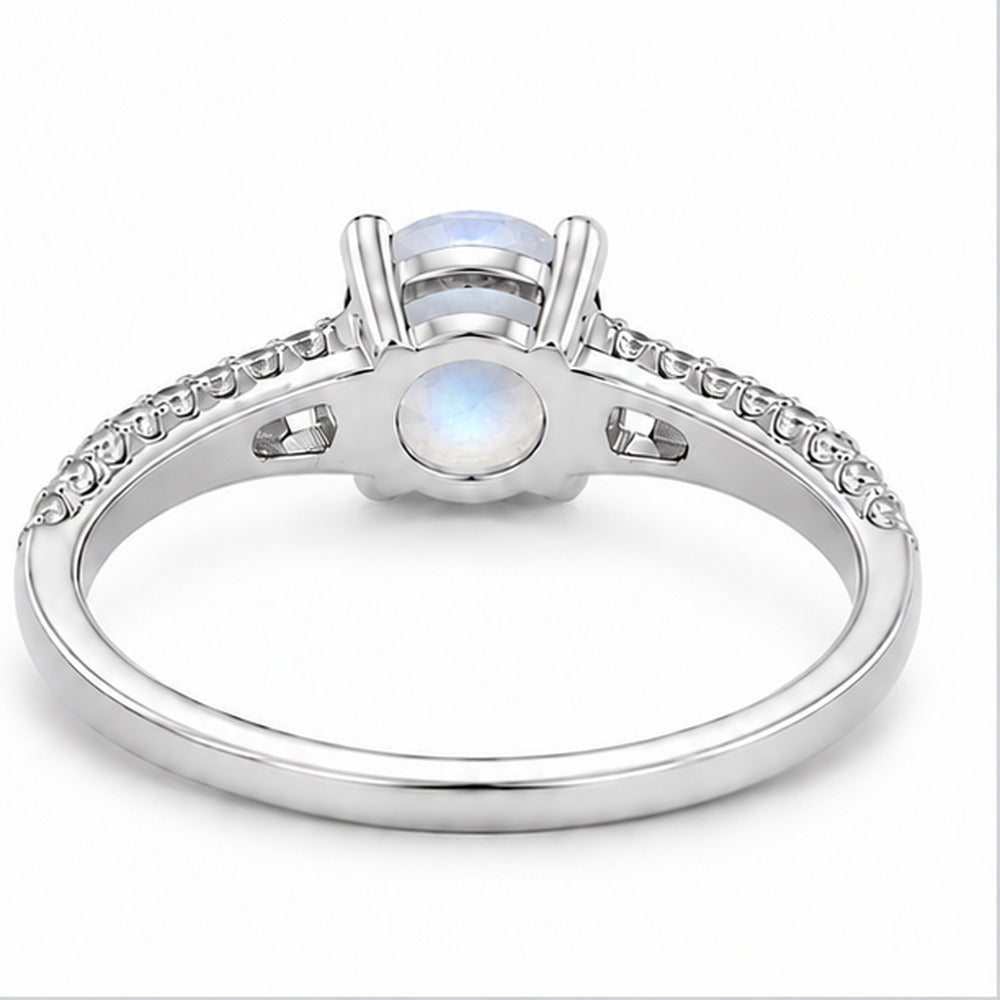 Moonstone Aurora Bloom Ring