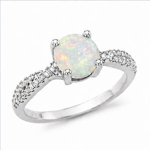 Opal Double Pavé Ring
