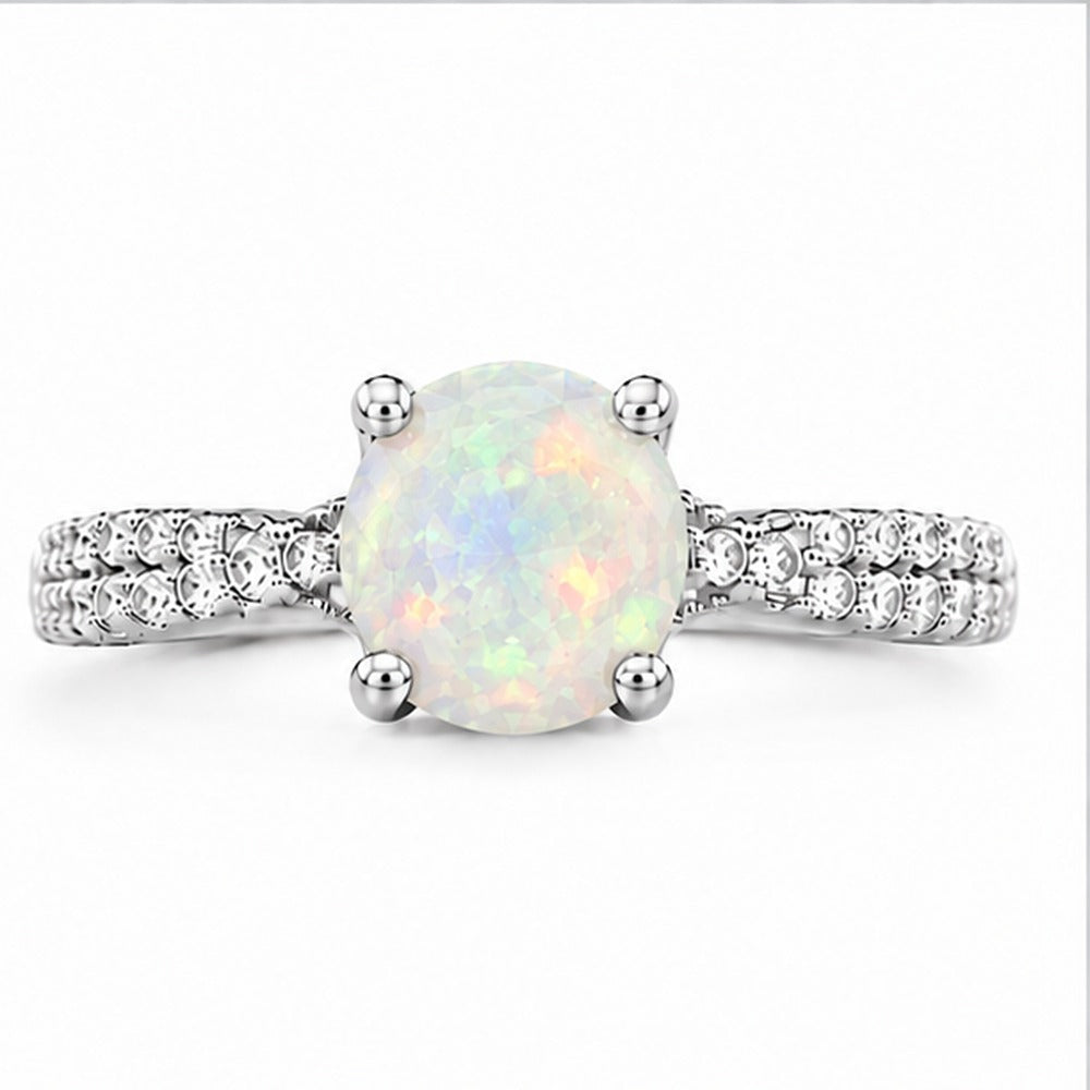 Opal Aurora Bloom Ring
