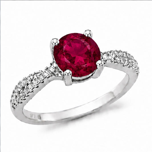 Ruby Aurora Bloom Ring