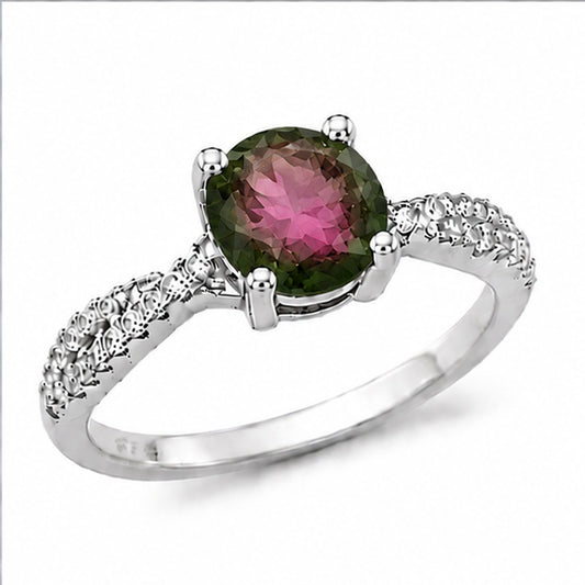 Tourmaline Aurora Bloom Ring