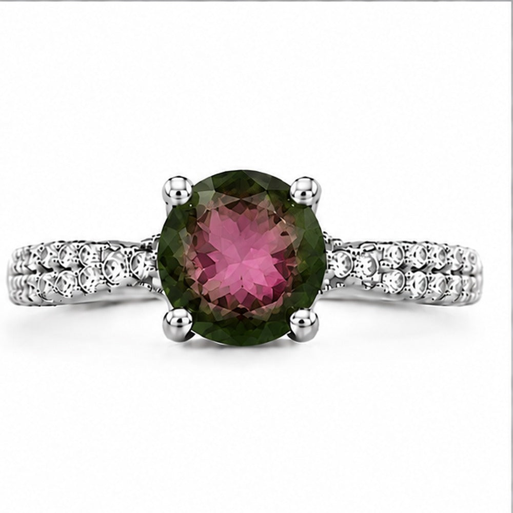 Tourmaline Aurora Bloom Ring