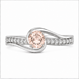 Morganite Infinity Promise Ring