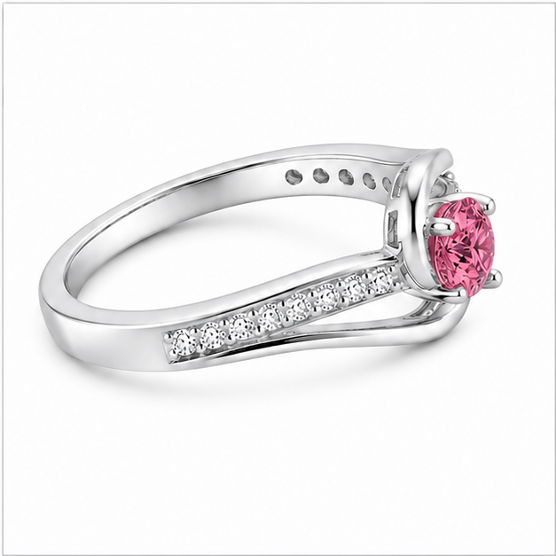 Tourmaline Infinity Promise Ring