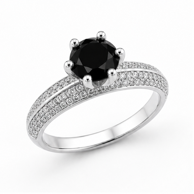 Black Onyx Eternal Crown Ring