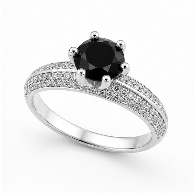 Black Onyx Eternal Crown Ring