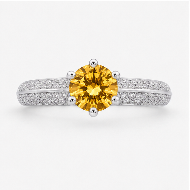 Citrine Eternal Crown Ring