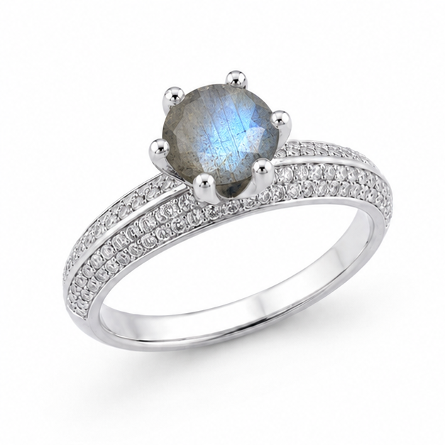 Labradorite Eternal Crown Ring