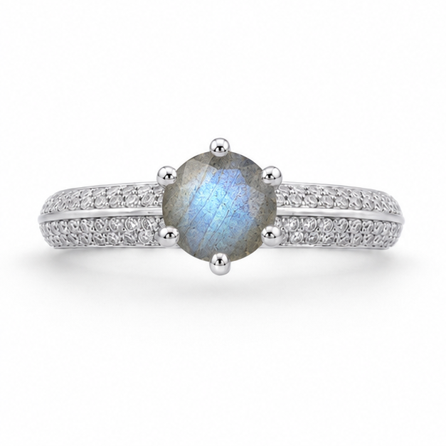 Labradorite Eternal Crown Ring