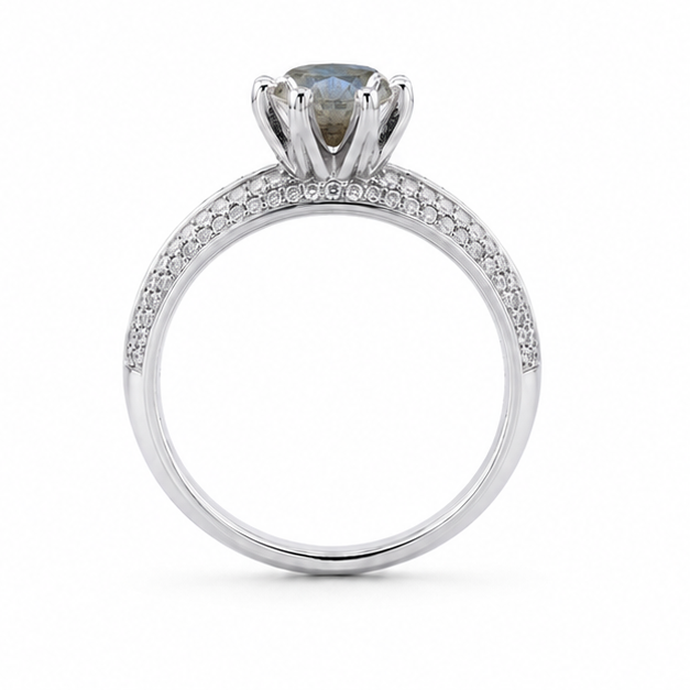 Labradorite Eternal Crown Ring