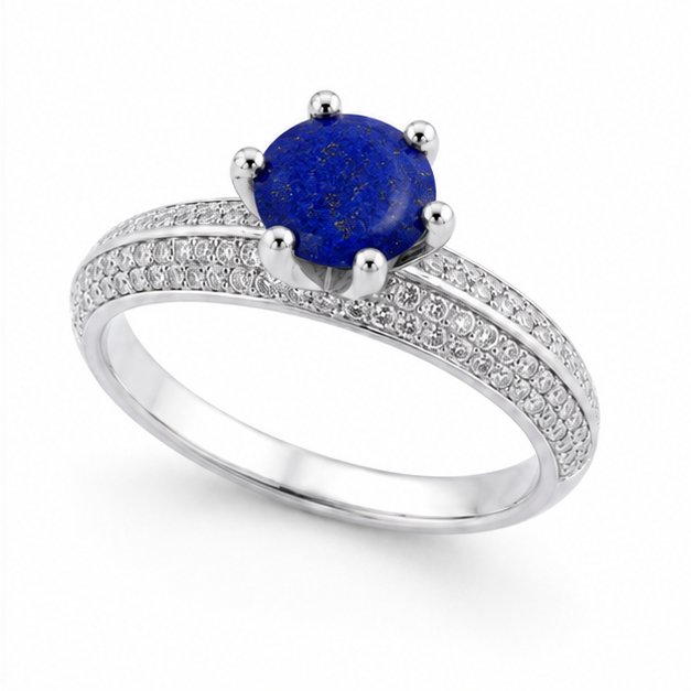 Lapis Eternal Crown Ring