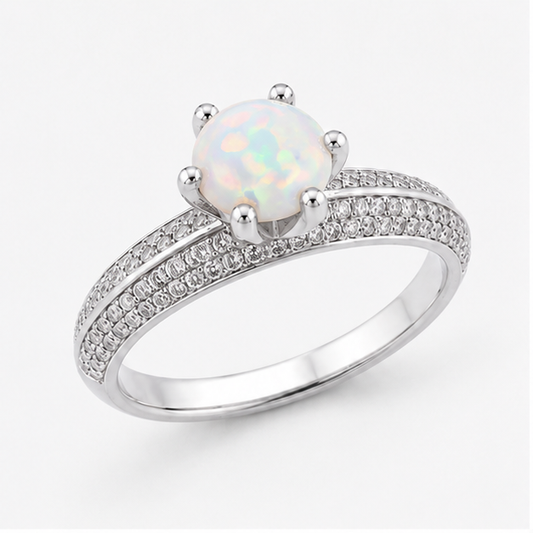 Opal Eternal Crown Ring