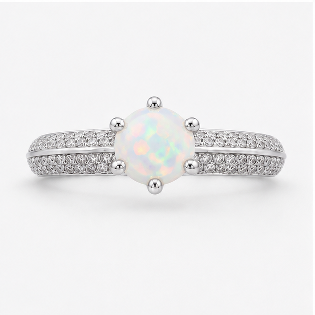 Opal Eternal Crown Ring