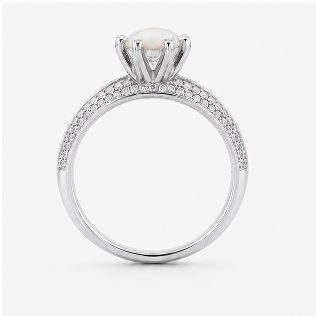 Opal Eternal Crown Ring