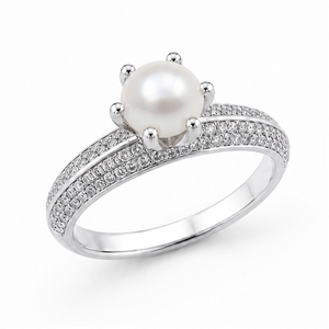 Pearl Eternal Crown Ring