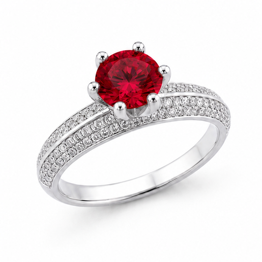 Ruby Eternal Crown Ring