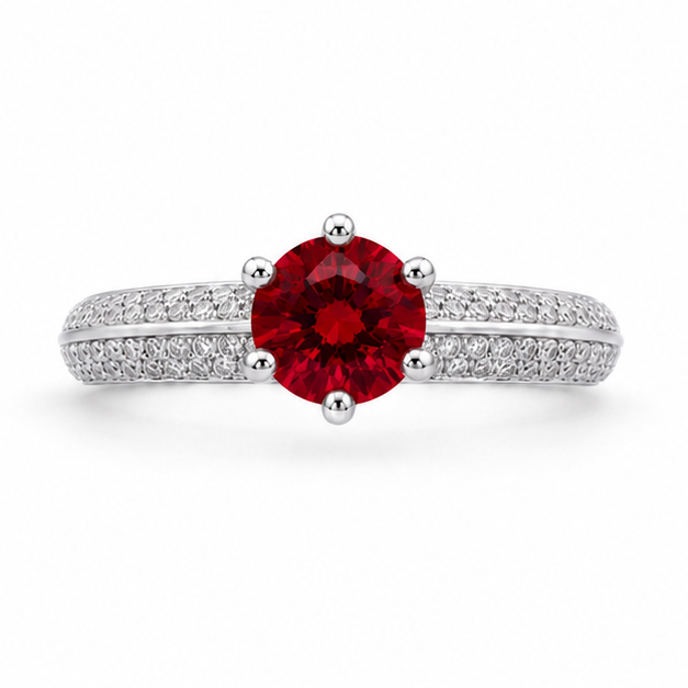 Ruby Eternal Crown Ring