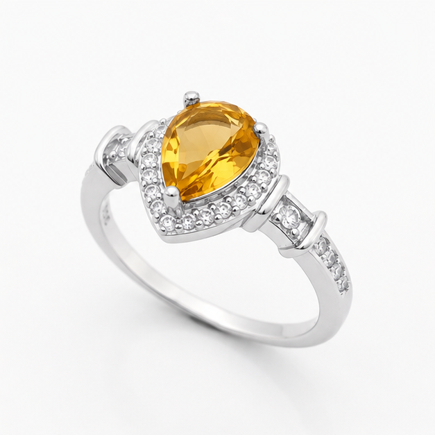 Citrine Luna Empress Ring
